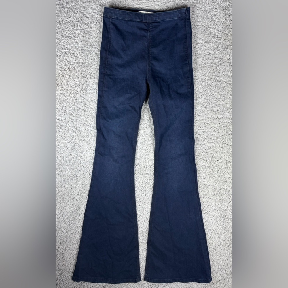 Abercrombie and Fitch Jeans Womens 0 Pull On High Rise Dark Wash Flare BOHO